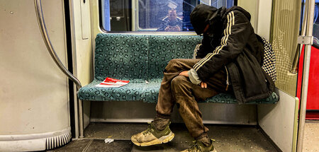 Für Obdachlose eine von wenigen Zufluchten im Winter: S-Bahn