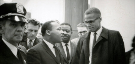 Martin Luther King und Malcolm X im Jahr 1964