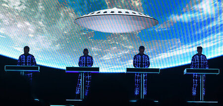 Vier Mensch-Maschinen-Musiker live in Barcelona (29.7.2024)