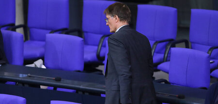 Gesundheitsminister Karl Lauterbach (SPD) verlässt bald zum vorl...
