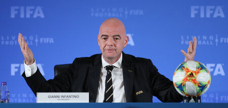 So groß wird das! Gianni Infantino, ganz bescheiden