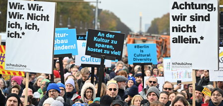 Das war erst der Anfang: Kulturschaffende protestierten am 13. N...