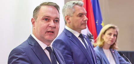 Ob diese Dreierkonstellation wohl gutgeht?: Parteispitzen der mö...