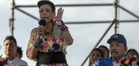 Ab jetzt Kopräsidenten: Rosario Murillo und Daniel Ortega bei ei...