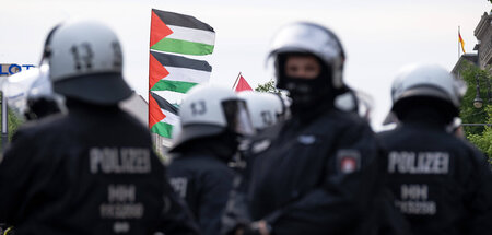 Protestkundgebung gegen das Verbot des Palästina-Kongresses in B...