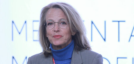 Strukturiert gern um: Julia Jäkel bei den »Medientagen Mitteldeu...