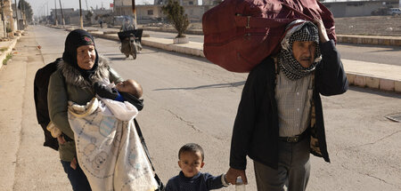 Auf der Flucht von Tel Rifat nach Efrîn (2.12.2024)