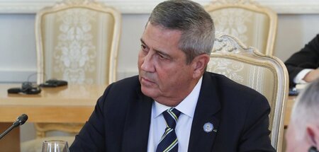 Der spätere Putschgeneral Walter Souza Braga Netto am 16. Februa...