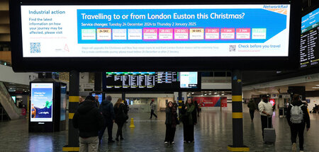 Nichts ging mehr am Silvesterabend auf dem Londoner Bahnhof Eust...
