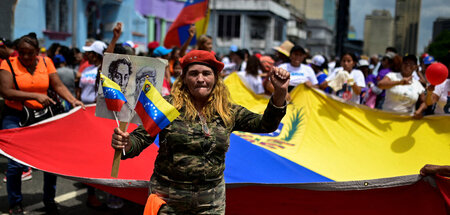 Nicht nur für die Opposition, auch für Präsident Maduro demonstr...