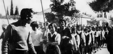 Das von Hind Al-Husseini (M.) gegründete »Dar Al-Tifl Al-Arabi« ...