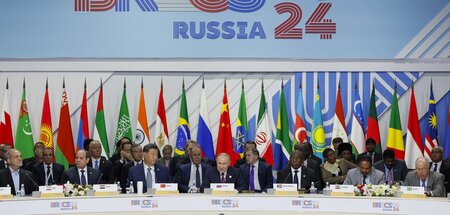 Da waren es noch neun: Chefs der BRICS-Staaten im russischen Kas...