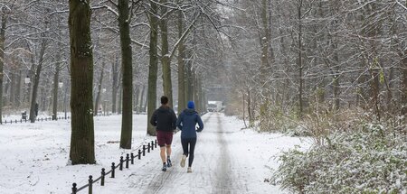 Die Einsamkeit der Langstreckenläufer im Berliner Tiergarten zur...