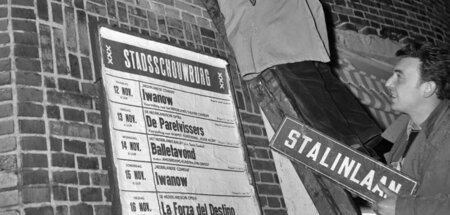 Indiz für den »kommunistischen Putsch«? Aus der Stalinlaan in Am...