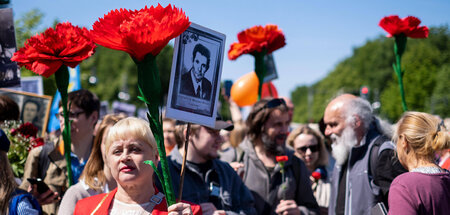 Gedenken zum Tag des Sieges über den Hitlerfaschismus am Sowjeti...