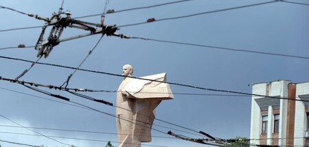 Lenin-Statue in der transnistrischen Hauptstadt Tiraspol (25.6.2...