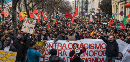 Aufstehen gegen Rassismus: Großdemonstration von Migrantenverbän...
