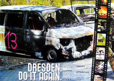 Dieser Tage verbreitetes antimilitaristisches Plakat