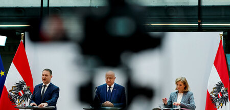 Da kommt etwas auf Österreich zu: Die Koalitionäre bei der Vorst...