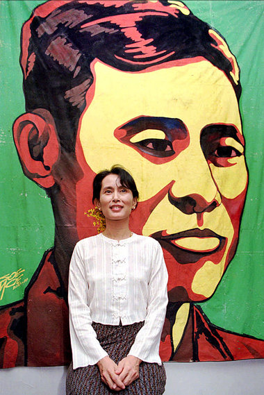 Kompromißlos gegen die Militärs: Suu Kyi, Ikone der myanmarische... Kompromißlos gegen die Militärs: Suu Kyi, Ikone der myanmarische...