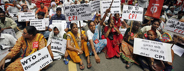 Anhänger der Kommunistischen Partei Indiens demonstrierten am 3....