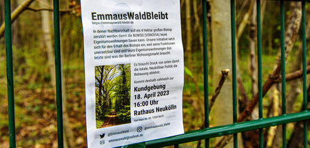 Seit Jahren kämpft die Initiative »Emmauswald bleibt« für den Er...