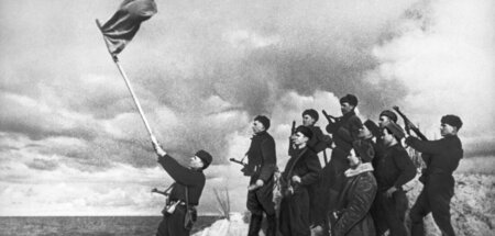 Angehörige der zweiten Belarussischen Front am 24. März 1945 an ...
