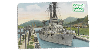 Back to good old days. Die USS »New York« (BB-34) in der Pedro-M...
