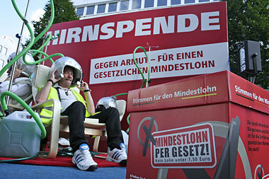 Aktion von ATTAC und anderen am Samstag in Berlin-Wilmersdorf