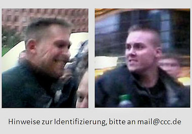 Szenenfotos aus dem Videofilm: Diese beiden Beamten taten sich b...
