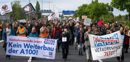 Der Widerstand gegen die Stadtautobahn ist vielfältig: Demonstra...