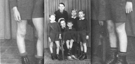 Erna Maria und Henri Johansen mit ihren Söhnen Baber, Angelus, P...