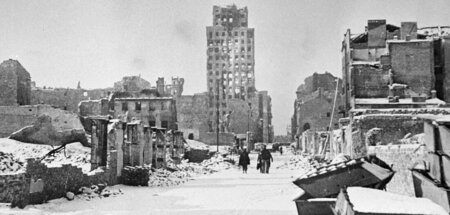 Beinahe vollständig zerstörte Stadt: Warschau im Februar 1945