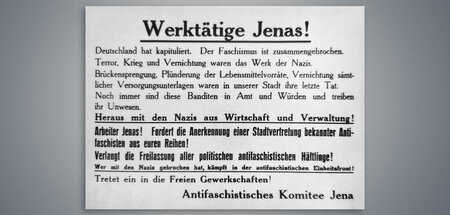 Aufruf des Antifaschistischen Komitees Jena