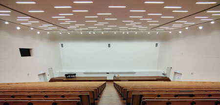 Unpolitische Studentenschaft: Viel Platz im Leipziger Auditorium...
