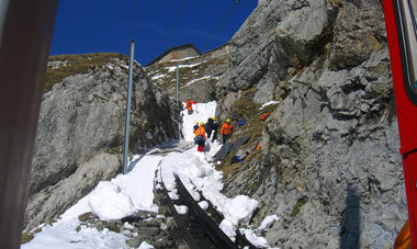 Läuft auch im Winter: Der öffentliche Verkehr in der Schweiz