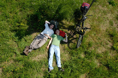 Roadmovie mit Fahrrad: Man setzt etwas aufs Spiel