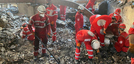 Das israelische Bombardement Irans hat größere Zerstörungen ange...