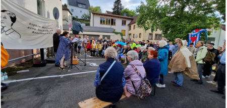 Einweihung Sophie-Berlinghof-Platz - eine Heidelberger Antifasch