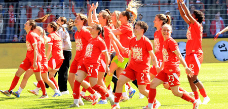 Aufstieg in die erste Liga vollbracht: Die Frauen des 1. FC Unio...