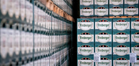 Da stapeln sich die Kisten: Mehr als 40 Millionen Flaschen konnt...