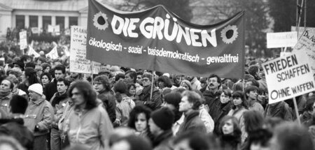 Gelten im rechten Lager bis heute als links: Grünen-Anhänger bei...