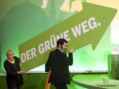 Der grüne Weg soll nach dem Willen der Parteivorsitzenden Claudi... Der grüne Weg soll nach dem Willen der Parteivorsitzenden Claudi...