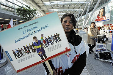 »Sauberkeit hat ihren Preis« – Putzstreik am Dienstag am Düsseld...