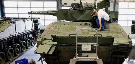 Schützenpanzer vom Typ »Lynx« im Rheinmetall-Werk in Unterlüß. D...