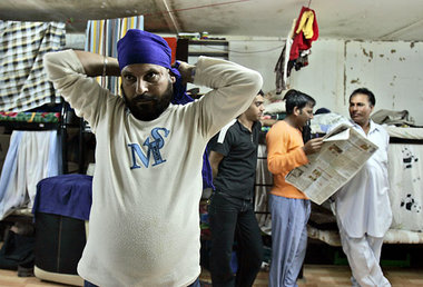 Indische Arbeitsmigranten in Dubai