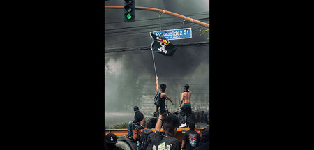 Die Piratenflagge mit Totenkopf und Strohhut wurde zum Erkennung...