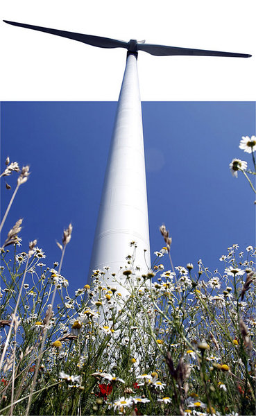 Nicht auf dem Plan der neuen Regierung: Windenergieanlage in Ebe...