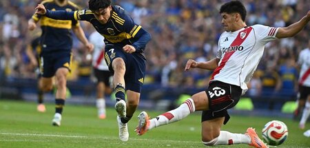 Der Mann des Spiels: Der 23jährige Flügelflitzer Exequiel Zeball...