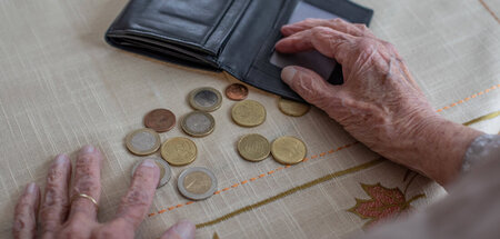 Oft reicht die Rente nicht mal bis zur Monatsmitte